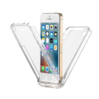 Gambar 360 Degree Full Protective Rugged Transparent Clear Bumper Soft TPUBack iPhone case for Apple iPhone 5s 5 SE intl