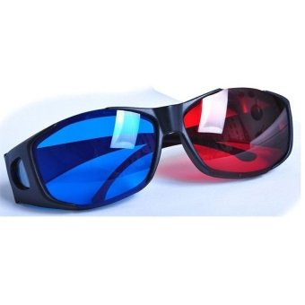 3D Glasses Plastic Frame  Kacamata 3D - H2 - Black