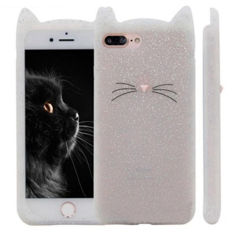 Gambar 3D Moustache Cat Soft Silicone Phone Case Back Cover For Huawei P9 Lite G9 Lite   intl
