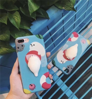 Gambar 3D Soft Silicone Cute Cat Kitty Rabbit Squeeze Lovely PressureReduce Phone Housing Squishy Phone case Covers For OPPO R9Handphone Casing   intl