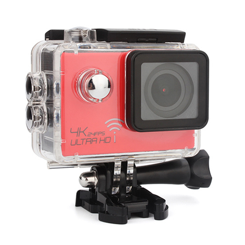 4 K 24fps ULTRA HD 16MP Kamera SJ8000 Olahraga Aksi Kamera Video DVNOVATEK NT96660 WiFi 2 Inch Waterproof Actioncam (merah)