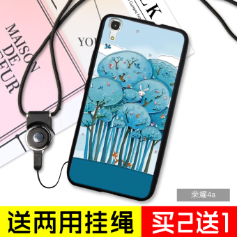 Gambar 4a telepon silikon lembut pelindung lengan lanyard