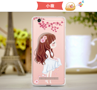 Gambar 4A 4A Kepribadian Transparan Xiaomi Handphone Set Silikon Soft Shell Handphone Shell