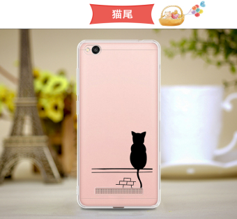 Gambar 4A 4A Kepribadian Transparan Xiaomi Handphone Set Silikon Soft Shell Handphone Shell