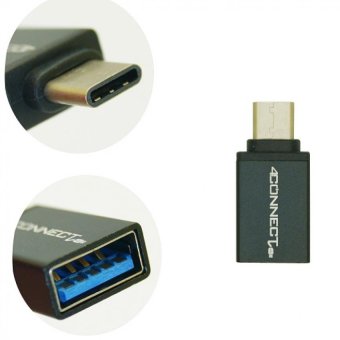 4Connect Metal Type-C Male To USB 3.0 A Female Adapter ConverterUSB 3.1 OTG - Black Juli 2019 - 5 4Connect Metal Type-C Male to USB 3.0 A Female Adapter ConverterUSB 3.1 OTG - Black - 5