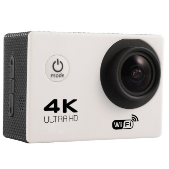 4K UltraHD WIFI Waterproof Action Camera White - intl  