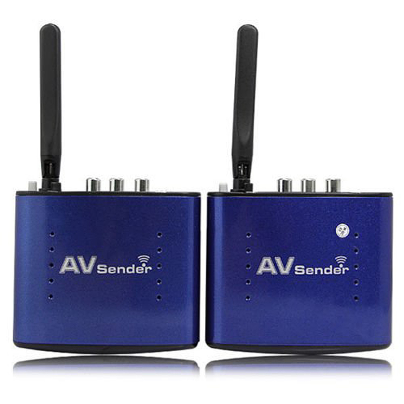 5.8 GHz 8 Channel 200 M 20 M Nirkabel Audio Video AV SD TV Sender Transmitter & Receiver Remoter Hitam