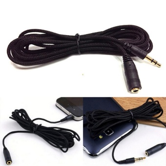 Gambar 5m 16ft 3.5mm Female To Male F M Headphone Stereo Audio ExtensionCable Cord   intl