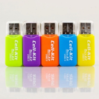 Gambar 5PCS(Mix) USB 2.0 Micro SD T Flash TF Reader Micro Memory CardAdapter 32GB   intl