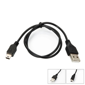 Gambar 5pin Mini B To A USB 2.0 Data Cable for MP3 MP4 CameraBlack   intl