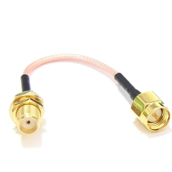 Gambar 60mm Low Loss Antenna Extension Cord Wire Fixed Base For Antenna SMA RP SMA RP SMA For RC Drones FPV SMA   intl