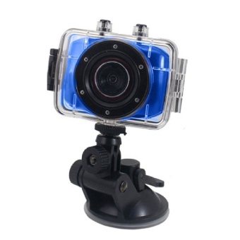 720P HD Sport Action Camera Waterproof High Definition Camcorder - Blue - intl  