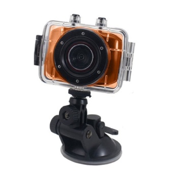 720P HD Sport Action Camera Waterproof High Definition Camcorder - Gold - intl  