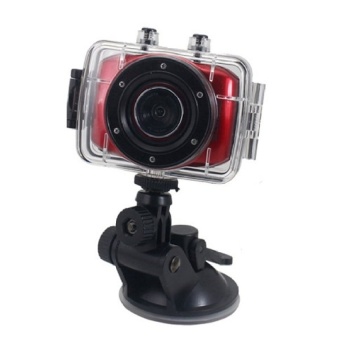 720P HD Sport Action Camera Waterproof High Definition Camcorder - Red - intl  