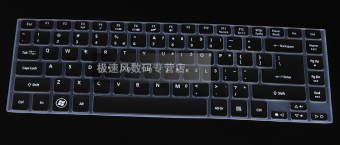 Gambar Acer e1 410g permeabilitas tinggi anti gores layar foil keyboard film pelindung