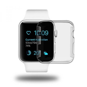 Gambar aceyoon Apple Watch 38mm Protective Case 2Pack Ultra Thin PC ScreenProtector Cover Anti scratch All around Protection for I WatchSeries 2 38mm   intl