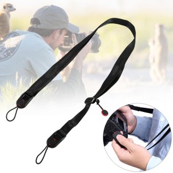 Adjustable Camera Shoulder Strap Sling With Quick Release Buckle For Digital Cameras(Black) - intl