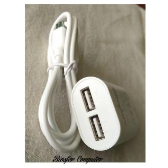 ADVANCE POWER CUBE AC02 ADAPTOR CHARGER 2 USB -2AMPERE-KABEL MICRO Juli 2019 - 2 ADVANCE POWER CUBE AC02 ADAPTOR CHARGER 2 USB -2AMPERE-KABEL MICRO - 2