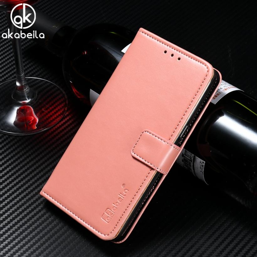 AKABEILA Dompet Kulit Telepon Kasus PENUTUP untuk Lenovo P70 P70A P70-A P70T P 70 5.0 Inch Mewah Plain Crazy Horse Ponsel Dompet Case Cover Pemegang Kartu ...
