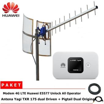 Gambar Antena Yagi TXR 175 Dual Driven + Modem Huawei E5577 Mifi 4G LTE150mbps Unlock