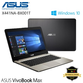 Asus VivoBook X441NA-BX001T Black-HDD 500GB-Windows 10-14 inches- Ram 2GB - Intel Celeron N3350 - Garansi Resmi 2 tahun  