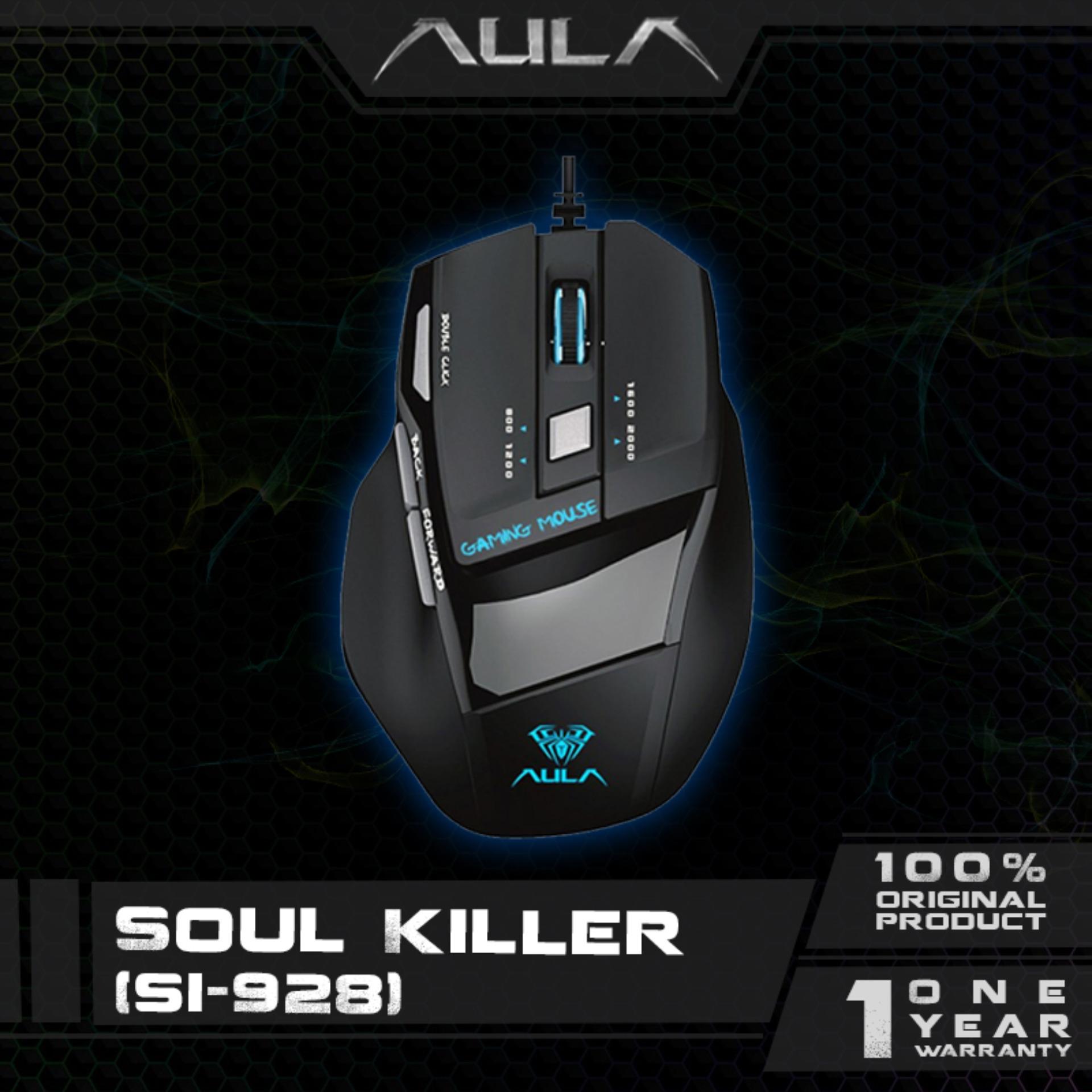 AULA Killing Soul Wired Gaming Mouse - 2000 Dpi - Hitam