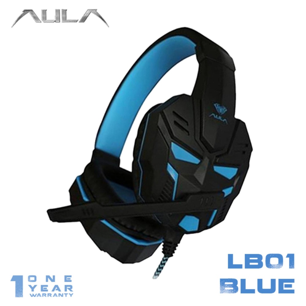 AULA LB01 Headset Gaming with Mic - Hitam