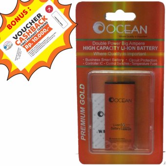 Gambar Baterai Ocean Premium Gold Advan S35D 2300mAh Murah + Bonus Voucher Cashback Tiket Pesawat Rp. 10.000, 