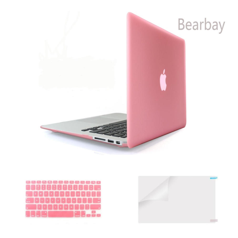 Bearbay 3 In 1 Apple MACBOOK AIR 13 Inci Soft-touch Plastik Wadah Cover untuk Apple MacBook Air 13.3 \