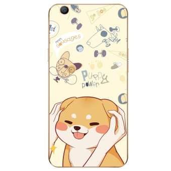Gambar Beberapa Oppoa59s A37m Lucu Anjing Lanyard Handphone Shell Lengan Silikon