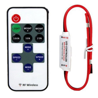 Bluelans(R) 12 V RF Wireless Remote Switch Controller Dimmer untuk Lampu LED Strip
