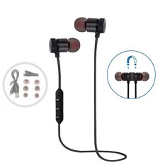 Bluetooth headphone Sweatproof earphone Olahraga Wireless Headset Daya Tarik Magnet Earbud untuk Berolahraga Olahraga Noise Canceling-Intl