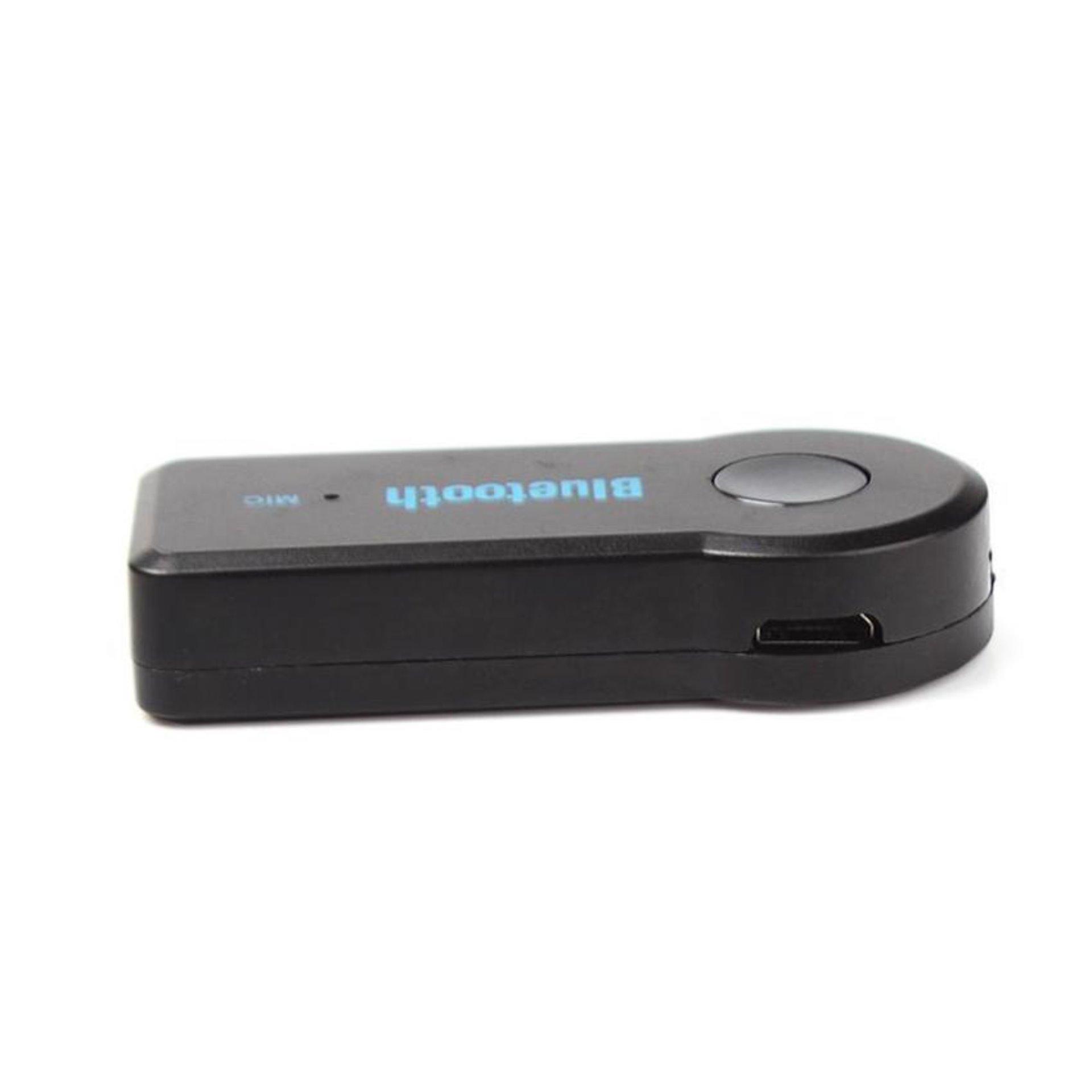 Bluetooth Music Receiver BT350 Wireless Stereo Car AUX Adapter - Hitam .