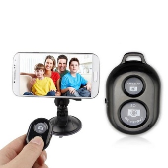 Gambar Bluetooth Wireless Remote Control Camera Shutter ReleaseSelfTimerfor IOS and Android(Black)   intl