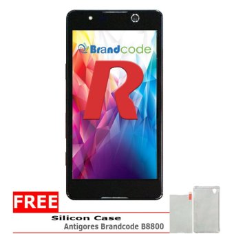Brandcode B8800 LUMBINI - 8GB - Hitam + Gratis Silicon Case, Antigores  