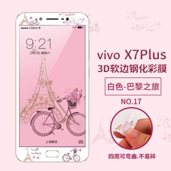 Gambar Bulan x7plus vivox7plus layar penuh penutup kartun ponsel warna pelindung layar pelindung pelindung layar
