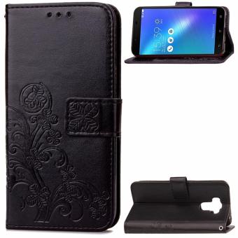 BYT Flower Debossed Leather Flip Cover Case for Asus Zenfone 3 Max ZC553KL - intl  
