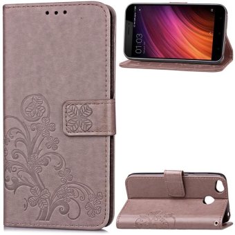 Gambar BYT Flower Debossed Leather Flip Cover Case for Xiaomi Redmi 4X   intl