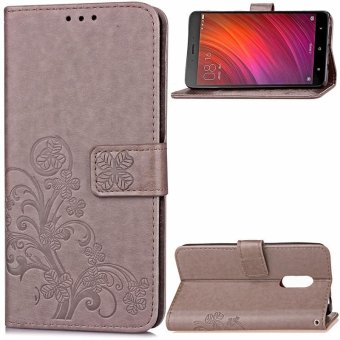 Gambar BYT Flower Debossed Leather Flip Cover Case for Xiaomi Redmi Note4X   intl