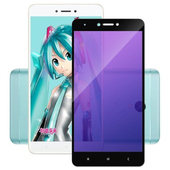 Gambar BYT Purple Light Tempered Glass for Xiaomi Redmi Note 4X, Premium9H Hardness 3D Curved Anti Bluelight Eye protected Full ScreenCoverage HD Tempered Glass Screen Protector (2pcs Pack)   intl