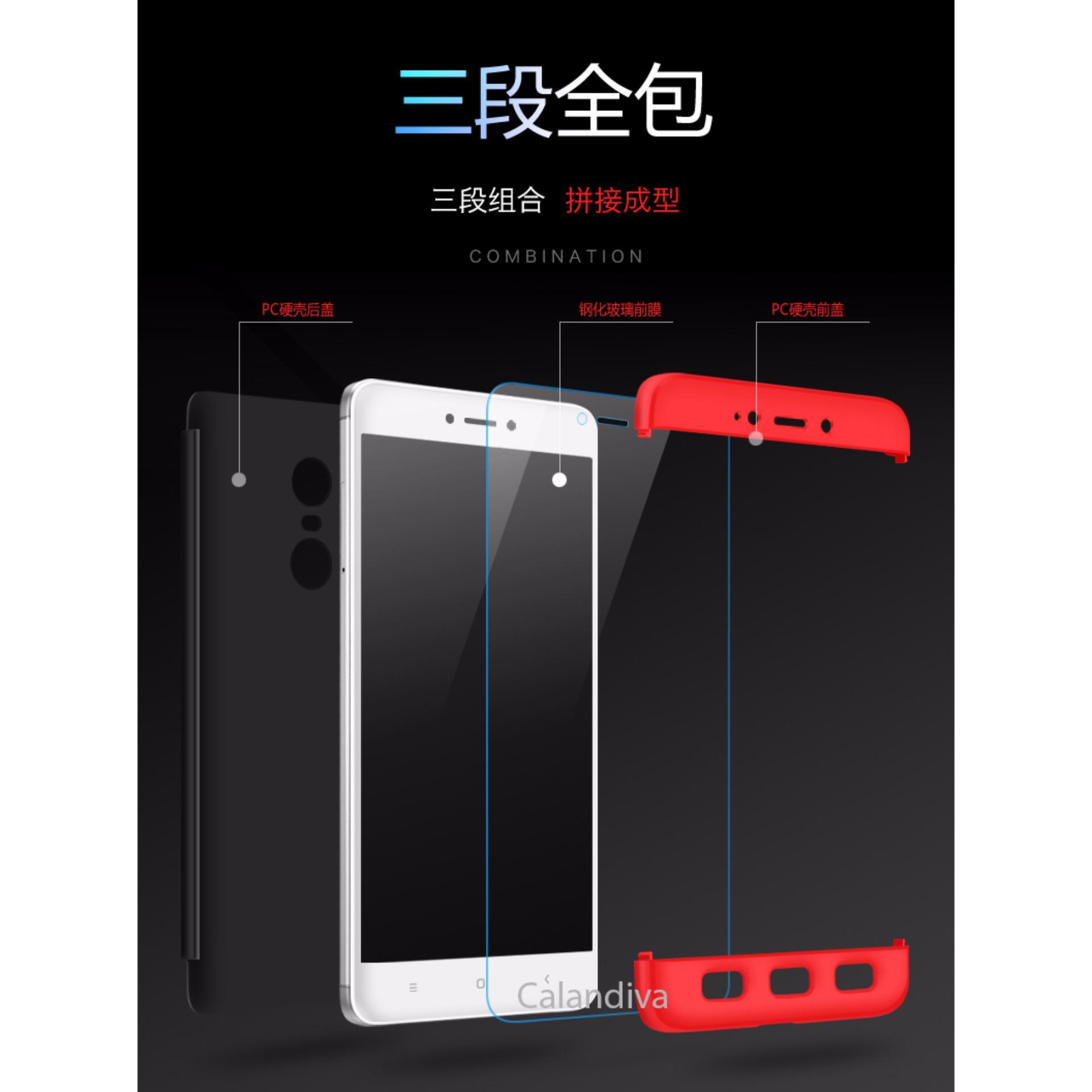 Calandiva Premium Front Back 360 Degree Full Protection Case for Xiaomi Redmi Note .