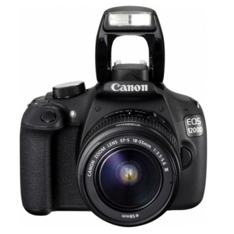 Canon EOS 1200D IS Kamera DSLR Lensa Kit 18-55 mm IS II - 18 MP - Hitam  