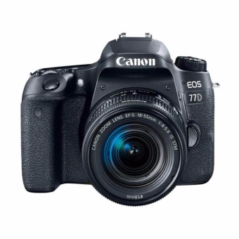 Canon EOS 77D Kit 18-55mm IS STM Kamera DSLR - Black  
