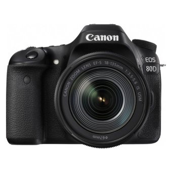 Canon EOS 80D Kit 18-135mm IS USM WiFi - Hitam  