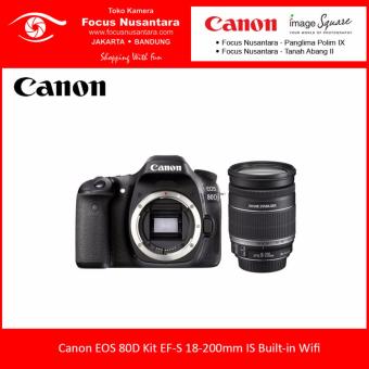 Canon EOS 80D Kit EF-S18-200mm IS Built-in Wifi  