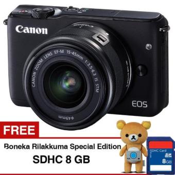 Canon EOS M10 Lensa EF-M 15-45mm + Gratis Boneka Rilakkuma & SDHC 8GB  