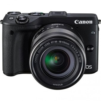 Canon EOS M3 24.2 MP Digital Camera with EF-M 15-45mm F3.5-5.6 IS STM Lens Black  
