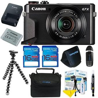 Canon PowerShot G7 X Mark II Digital Camera + Pixi-Basic Accessory Kit- International Version  