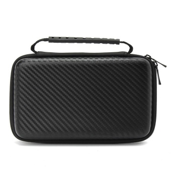 Gambar Carbon Fiber EVA Hard Carrying Case Cover Handle Bag For Nintendo New 2DS LL XL black   intl