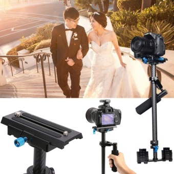 Carbon Fiber Handheld Camera DV SLR Stabilizer Gimbal Steadycam System (Black) - intl